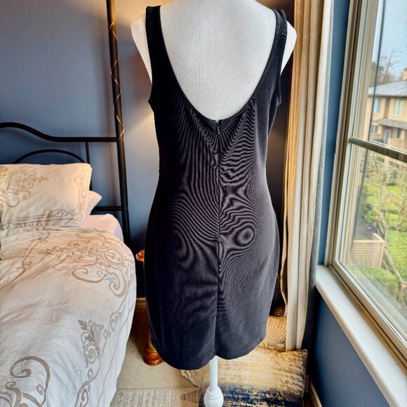 Y2K 1990s Vintage Black Mini Dress - Picture 4 of 12